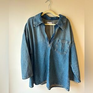 Zara Denim Shirt Dress